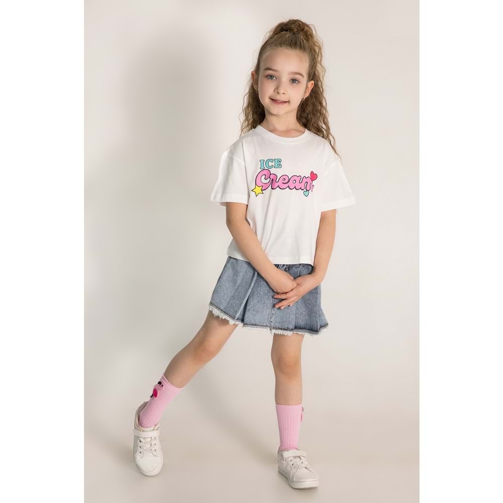 0422 ÇOCUK ÖN-ARKA BASKILI TİŞÖRT