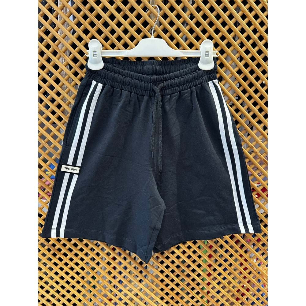 225242 ÇOCUK YANI ÇİZGİLİ İNCE PENYE ŞORT - PD KIDS - ÇOCUK