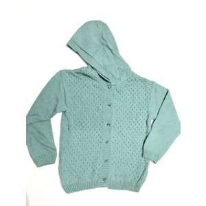 CK9413 KAPÜŞONLU TRİKO HIRKA 3/8