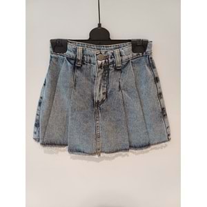 0204 DENİM ŞORT ETEK