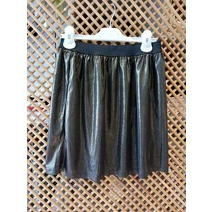 3889 ÇOCUK BELİ LATİKLİ SARI SİMLİ ETEK