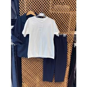 7570 ÇOCUK KETEN İÇİ TİŞORTLU ÜÇLÜ TAKIM