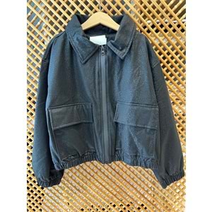 36060 ÇOCUK YILAN DESENLİ BEL LASTİKLİ DERİ CEKET - PD KIDS