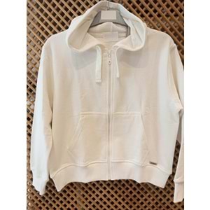 225270 ÇOCUK KAPÜŞONLU PAMUK KOTON OVERSİZE SWEAT HIRKA