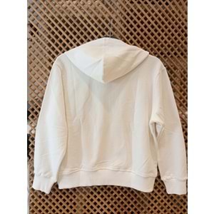 225270 ÇOCUK KAPÜŞONLU PAMUK KOTON OVERSİZE SWEAT HIRKA
