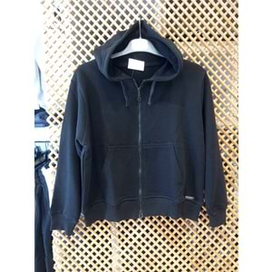 225270 ÇOCUK KAPÜŞONLU PAMUK KOTON OVERSİZE SWEAT HIRKA