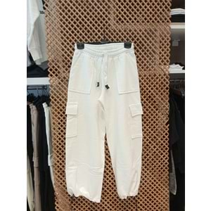 124240 ÇOCUK PAMUK KOTON KARGO CEPLİ BOL KESİM EŞOFMAN ALT