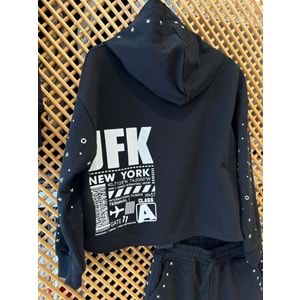 9854 ÇOCUK TAŞ VE KUŞGÖZÜ BASKILI TAKIM - PD KIDS - ÇOCUK - SİYAH - 10/11 - ST000002134-SİYAH-10/11