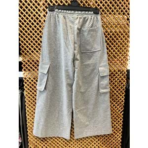 225250 ÇOCUK PAMUKLU MEVSİMLİK PENYE KUMAŞ BOL PAÇA KARGO CEP EŞOFMAN ALT