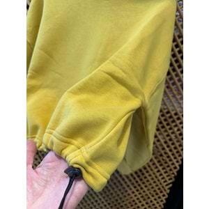 124247 ÇOCUK KOLU APLİKELİ İÇİ ŞARDONLU OVERSİZE SWEAT