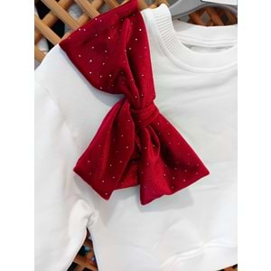 0278 ÇOCUK TAŞ DETAY BALON ETEKLİ SWEAT TAKIM