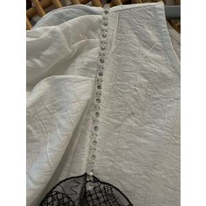 7991 ÇOCUK BALON KOL DANTEL BÜSTİYERLİ KREP BLUZ