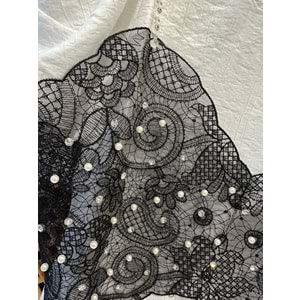 7991 ÇOCUK BALON KOL DANTEL BÜSTİYERLİ KREP BLUZ