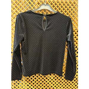 9939 ÇOCUK TAŞLI KADİFE BLUZ