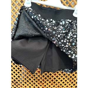 4955 ÇOCUK İÇİ PAMUK PENYE TAYTLI PUL PAYETLİ ETEK