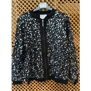 4956 ÇOCUK İÇİ PAMUK PENYE ASTAR PUL PAYET CEKET