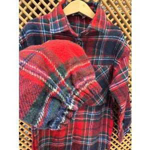 3991 ÇOCUK EKOSE DESEN ODUNCU GÖMLEK