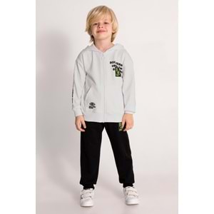 4655 ÇOCUK PAMUK KOTON KAPİŞONLU ÖNÜ FERMUARLI TAKIM