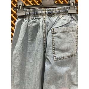 0723 ÇOCUK BEL LASTİKLİBOL PAÇA İNCE KOT PANTOLON