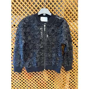 4981 ÇOCUK ÜÇ BOYUTLU KUMAŞ FERMUARLI CEKET