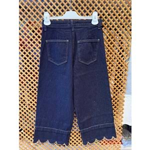 26104 ÇOCUK PAÇA DETAYLI KOT PANTOLON