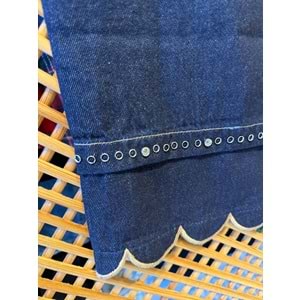 26104 ÇOCUK PAÇA DETAYLI KOT PANTOLON