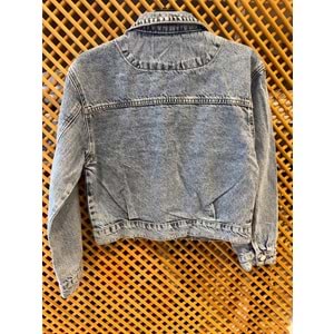 26135 ÇOCUK ZIMBA DETAYLI KOT CEKET