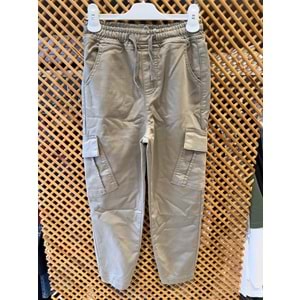 25291 ÇOCUK KARGO CEP DOKUMA PANTOLON