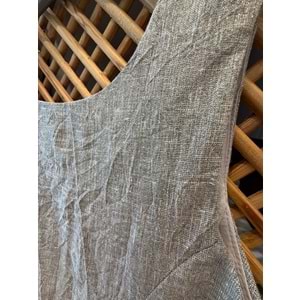 70885 ÇOCUK SİMLİ KUMAŞ BELİ GÜL VE TAŞ DETAYLI ASKILI ELBİSE