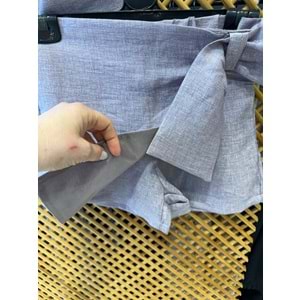 70853 ÇOCUK LİLA RENK PARLAK KUMAŞ ŞORT ETEK CROP CEKET TAKIM