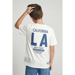 4166 ÇOCUK ÖNÜ VE SIRTI BASKILI TİŞÖRT