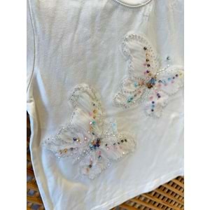 31549 ÇOCUK TAŞLI KELEBEKLİ TİŞÖRT