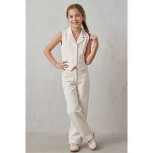 0788-0763 ÇOCUK DOKUMA YELEK PANTOLON TAKIM