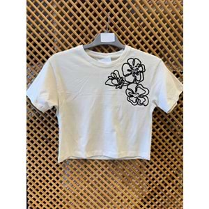 0750 ÇOCUK ÇİÇEK NAKIŞLI TİŞÖRT