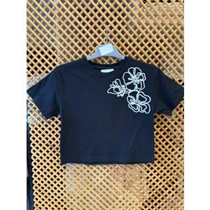 0750 ÇOCUK ÇİÇEK NAKIŞLI TİŞÖRT