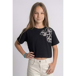 0750 ÇOCUK ÇİÇEK NAKIŞLI TİŞÖRT