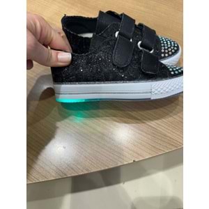 K-1221 DANTELLİ TAŞLI CIRTLI AYAKKABI (30 NUMARAYA KADAR IŞIKLI)