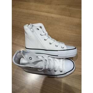 1214 ÇOCUK BİLEKLİ BAĞCIKLI KETEN SPOR AYAKKABI