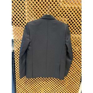 LKS606 ÇOCUK SLİM FİT SPOR KESİM ÇİFT YIRTMAÇ KUMAŞ BLAZER CEKET