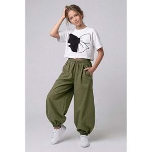9978 ÇOCUK BELİ LASTİKLİ BLOOMER PANTOLON