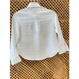 2359 ÇOCUK KIRIŞIK KUMAŞ OVERSIZE GÖMLEK