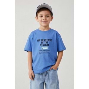 7765 ÇOCUK ÖNÜ VE ARKASI YAZILI BASKILI TİŞÖRT