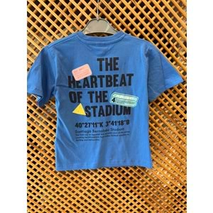 7765 ÇOCUK ÖNÜ VE ARKASI YAZILI BASKILI TİŞÖRT