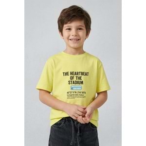 7765 ÇOCUK ÖNÜ VE ARKASI YAZILI BASKILI TİŞÖRT