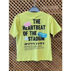 7765 ÇOCUK ÖNÜ VE ARKASI YAZILI BASKILI TİŞÖRT