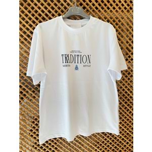 41334 ÇOCUK PAMUK PENYE ÖN VE ARKA BASKI DETAY TİŞÖRT