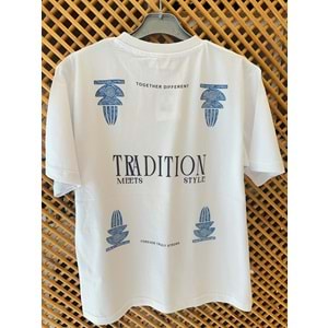 41334 ÇOCUK PAMUK PENYE ÖN VE ARKA BASKI DETAY TİŞÖRT