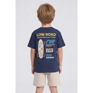 7773 ÇOCUK PENYE SIRTI BASKILI ŞORTLU TAKIM