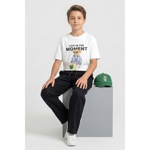 7719-7720 ÇOCUK BELİ LASTİKLİ KETEN PANTOLON