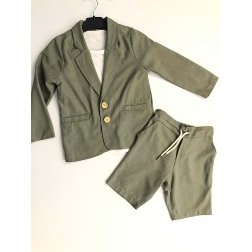 1486 BLAZER KETEN ŞORTLU TAKIM 3/9